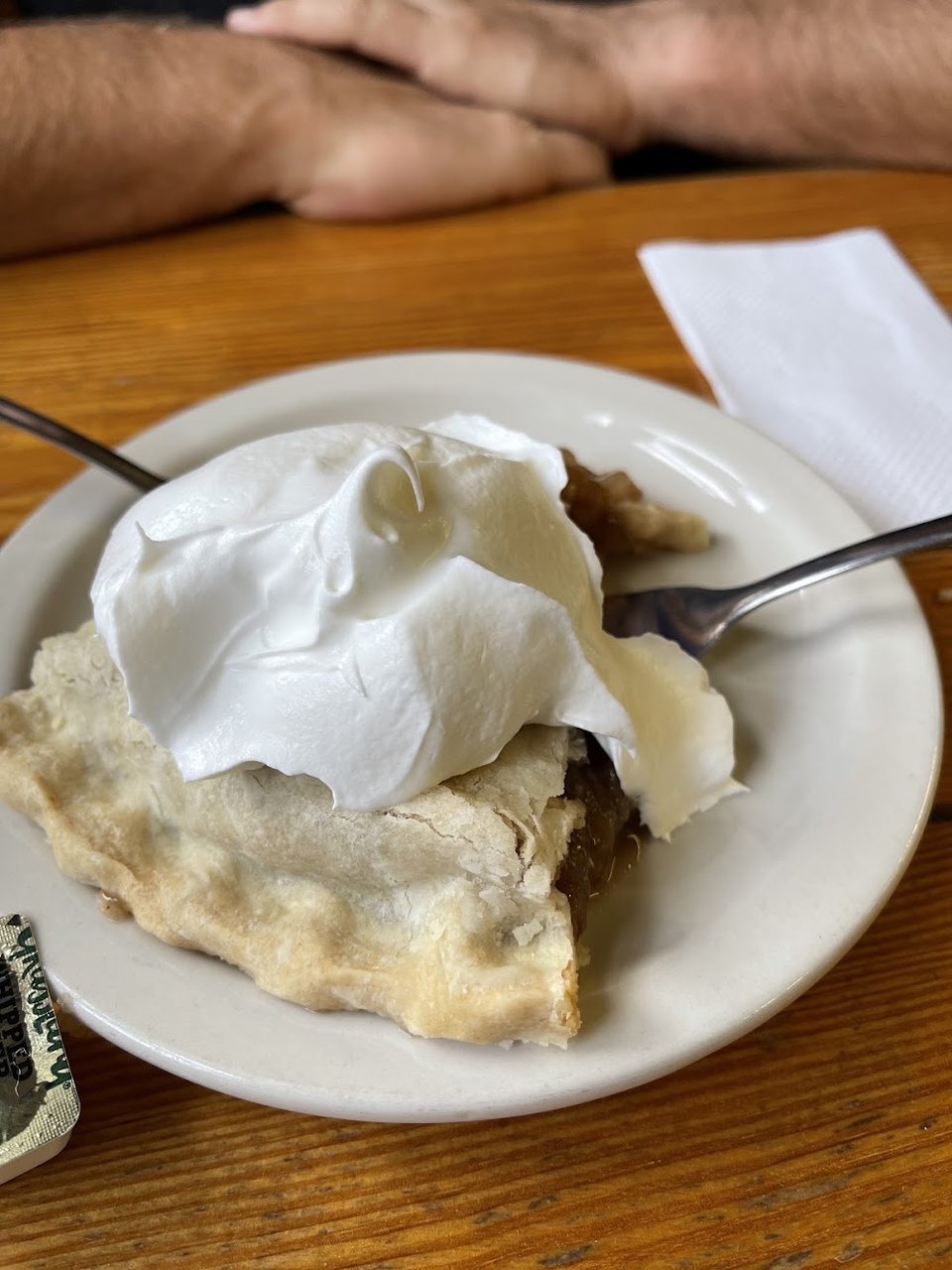 Apple Pie with Whipped Cream